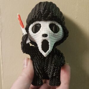 3D printed crochet style Ghostface